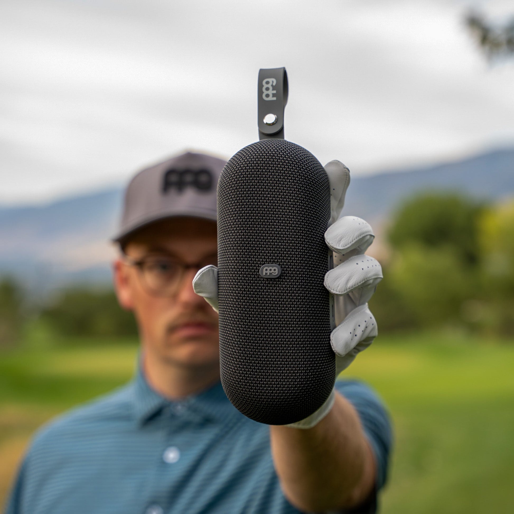 PPG A2 SLIM GPS Golf Speaker Powered by Golf Logix - Gray