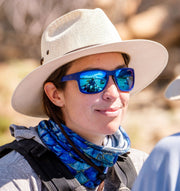 Acadia | Matte Blue | Polarized Blue Flash Lens