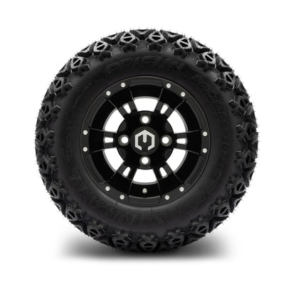 MODZ® 10" Ambush Glossy Black Wheels & Off-Road Tires Combo (Arisun X Trail All Terrain 20x10-10)