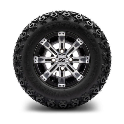 MODZ® 10" Tempest Machined Black Wheels & Off-Road Tires Combo (Arisun X Trail All Terrain 20x10-10)