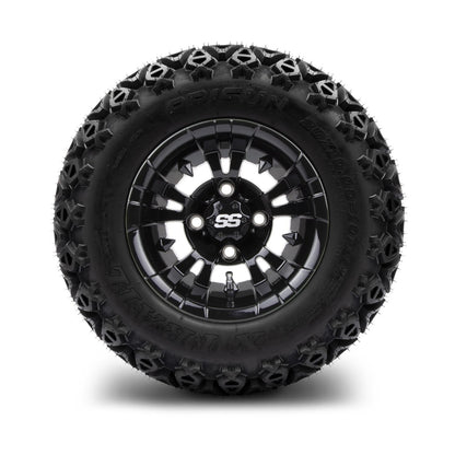MODZ® 10" Vampire Glossy Black Wheels & Off-Road Tires Combo (Arisun X Trail All Terrain 20x10-10)