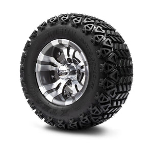 MODZ® 10" Vampire Gunmetal Wheels & Off-Road Tires Combo (Arisun X Trail All Terrain 20x10-10)