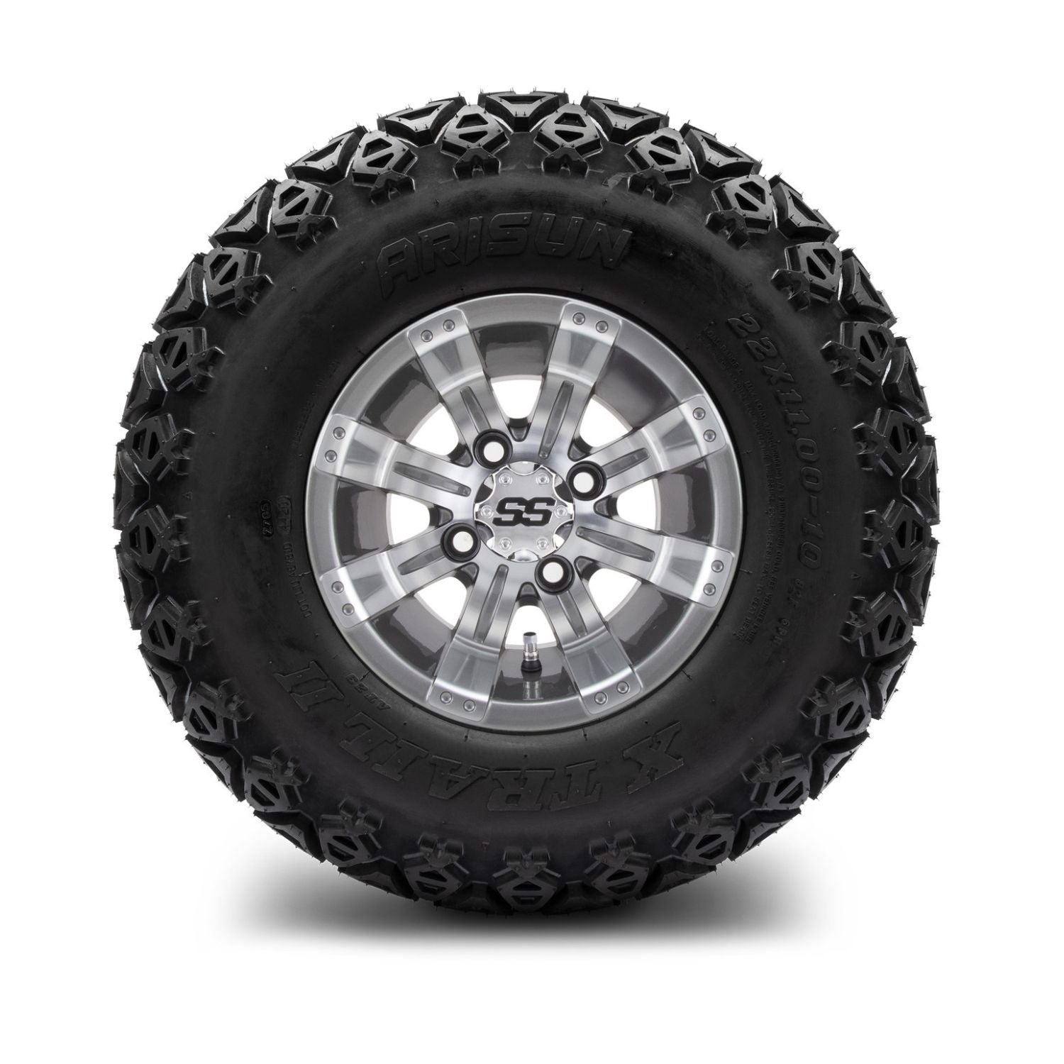 MODZ® 10" Tempest Gunmetal Wheels & Off-Road Tires Combo (Arisun X Trail All Terrain 22x11-10)