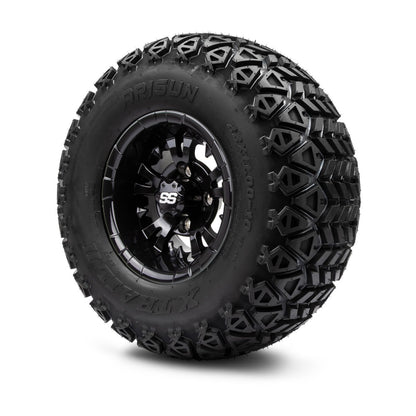 MODZ® 10" Vampire Glossy Black Wheels & Off-Road Tires Combo (Arisun X Trail All Terrain 22x11-10)