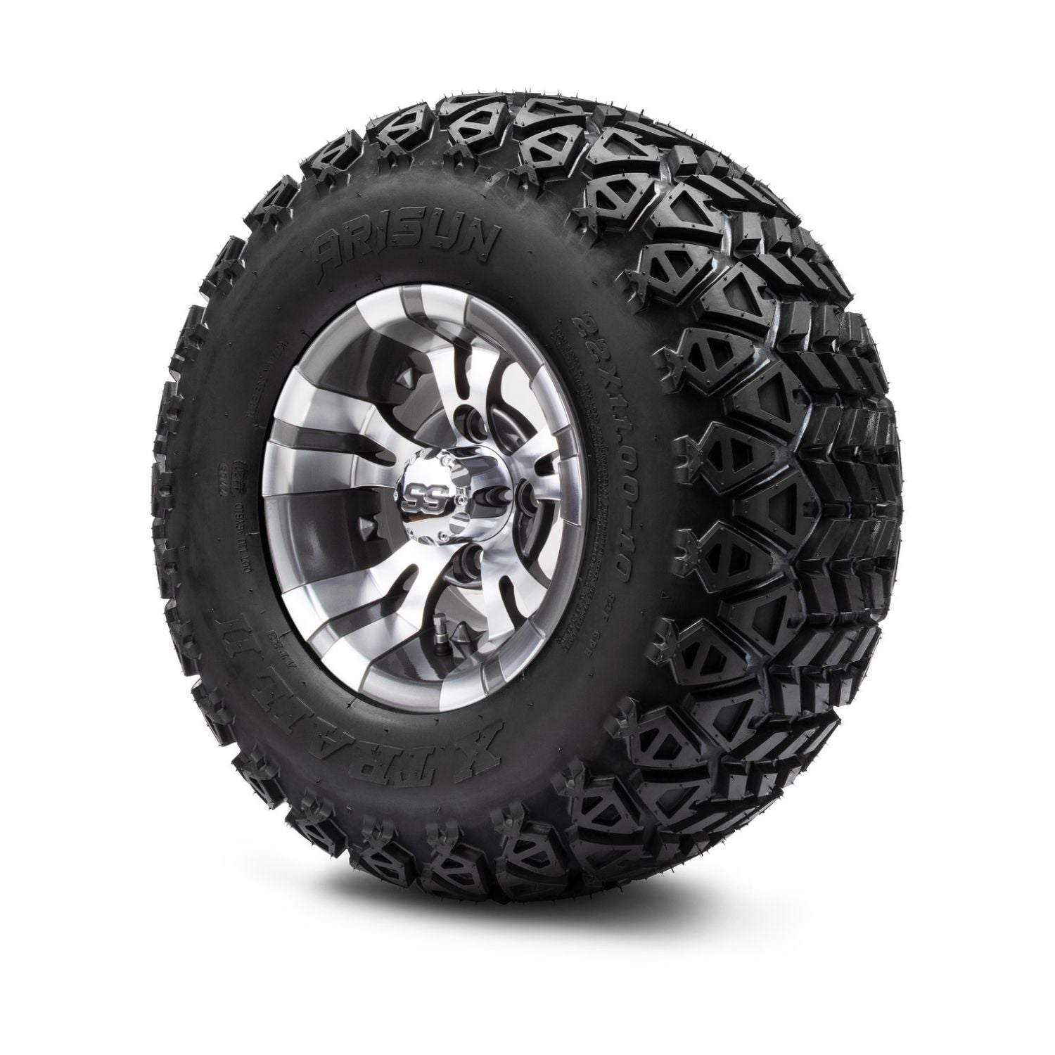 MODZ® 10" Vampire Gunmetal Wheels & Off-Road Tires Combo (Arisun X Trail All Terrain 22x11-10)