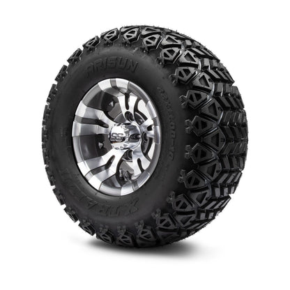 MODZ® 10" Vampire Gunmetal Wheels & Off-Road Tires Combo (Arisun X Trail All Terrain 22x11-10)