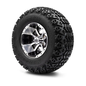 MODZ® 10" Storm Trooper Machined Black Wheels & Off-Road Tires Combo (Arisun X Trail All Terrain 22x11-10)
