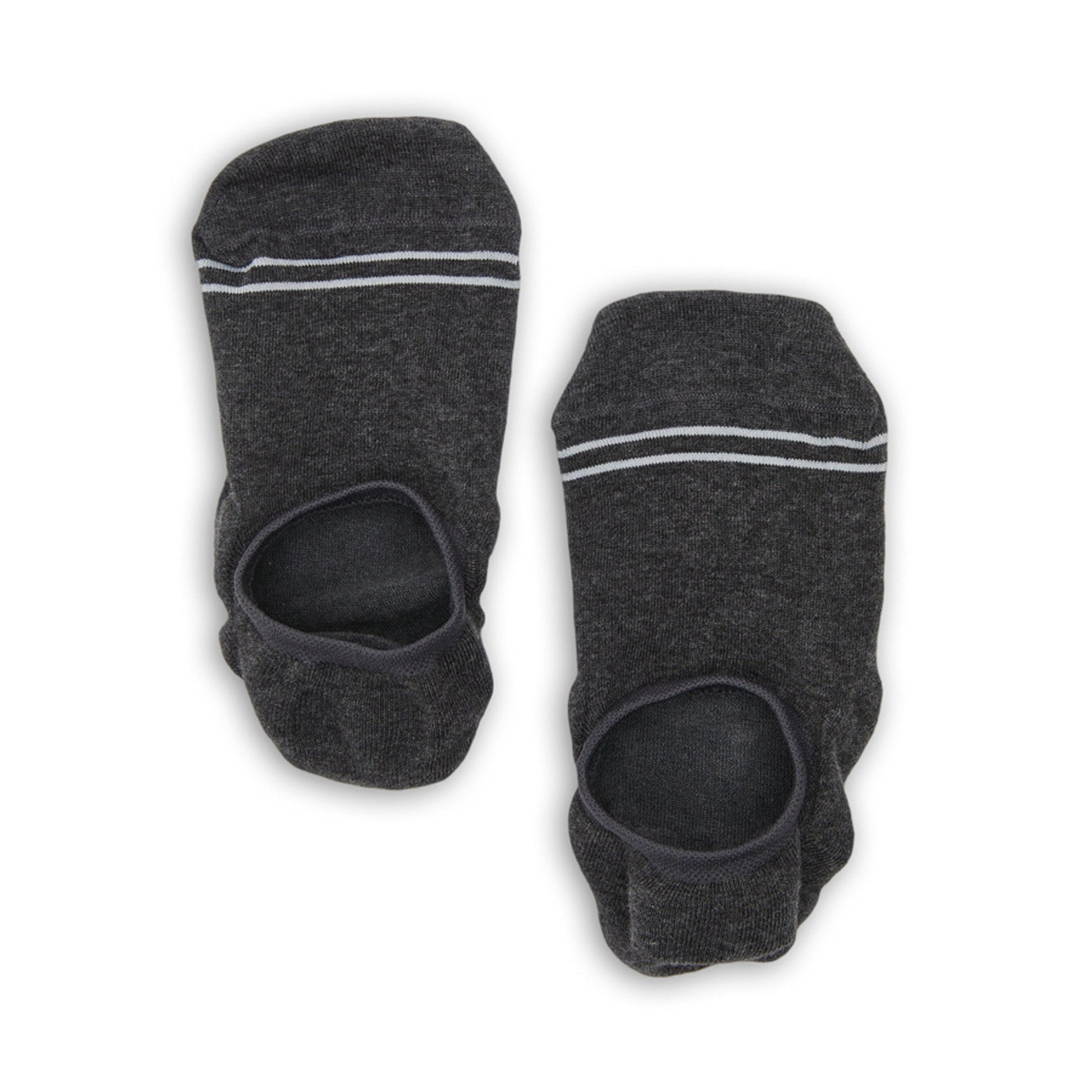 Charcoal Cotton No Show - 3 Pack