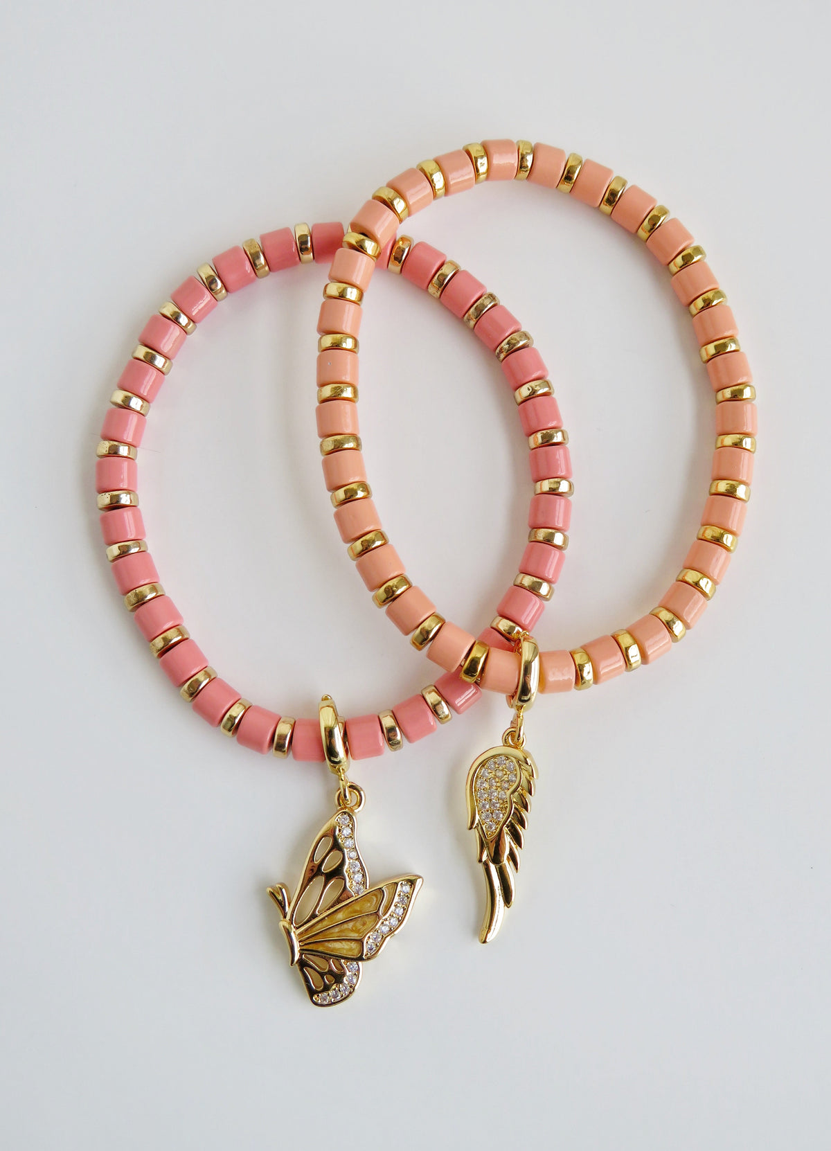 Enamel Stretch Bracelets  - Add Clip Charms