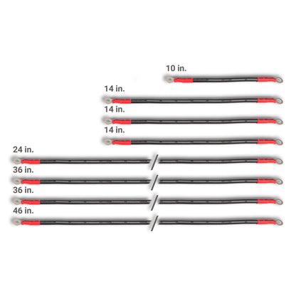 MODZ® Club Car 2-Gauge Complete Battery Cable Set