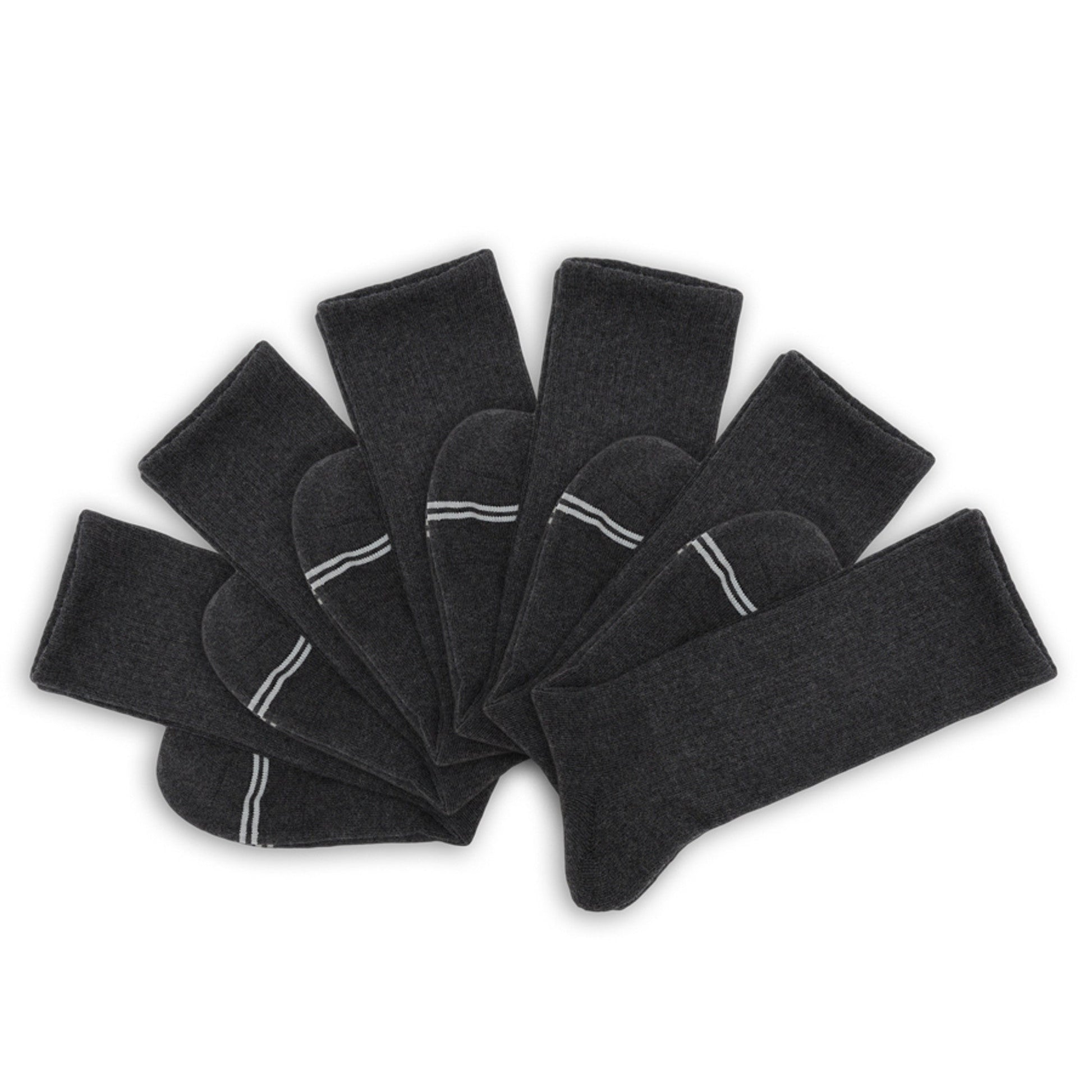 Charcoal Casual Crew 6-Pack