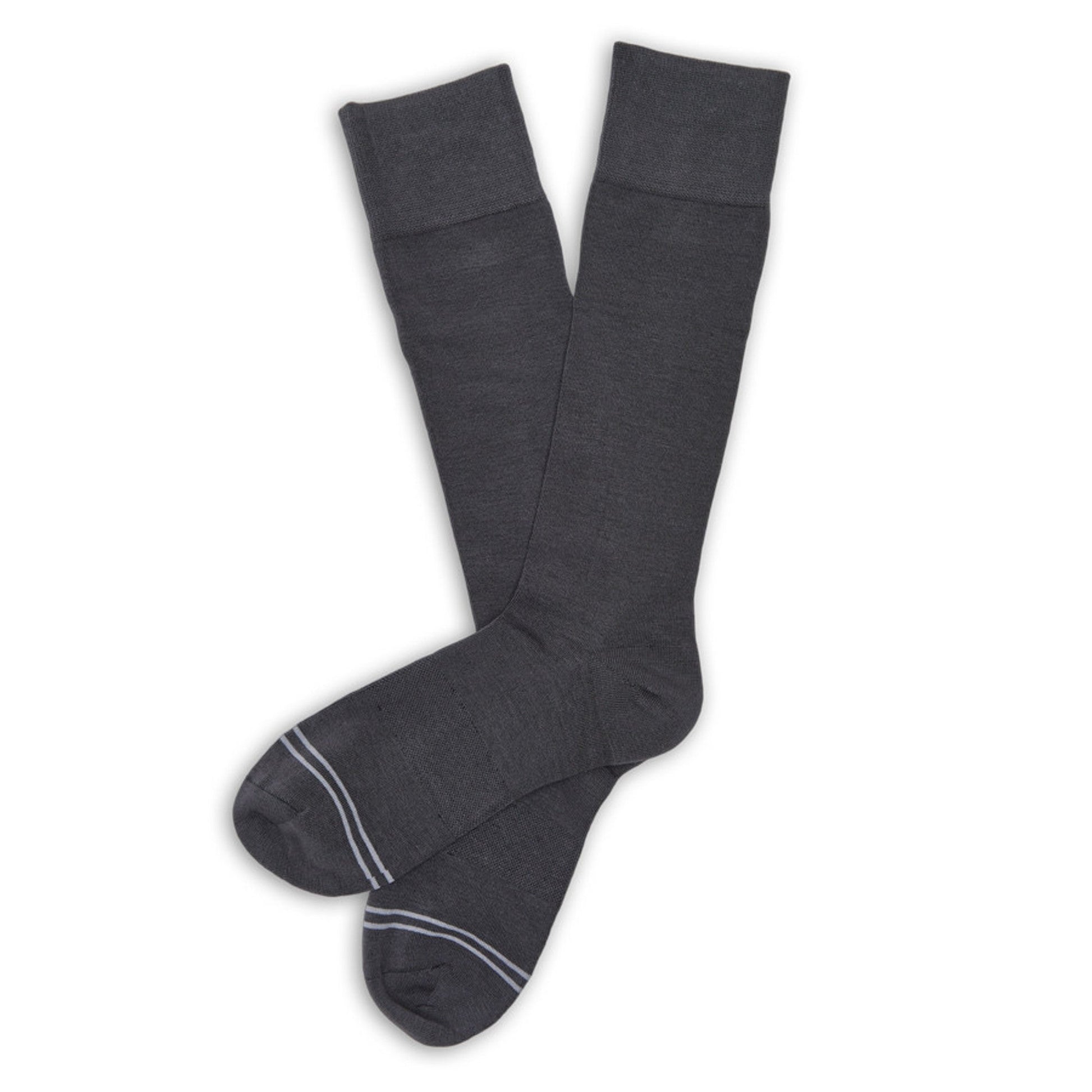 Asher 6-Pack - Charcoal Dress Socks