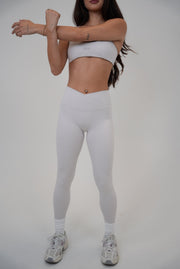 My Time Is Divine Lime White Sculpt V-Waist Legging