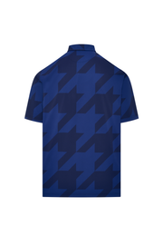 Houndstooth Snap Placket Polo