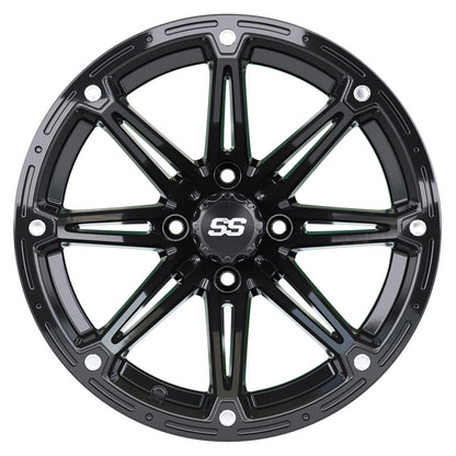 Element 14 inch GTW golf cart wheel - Black