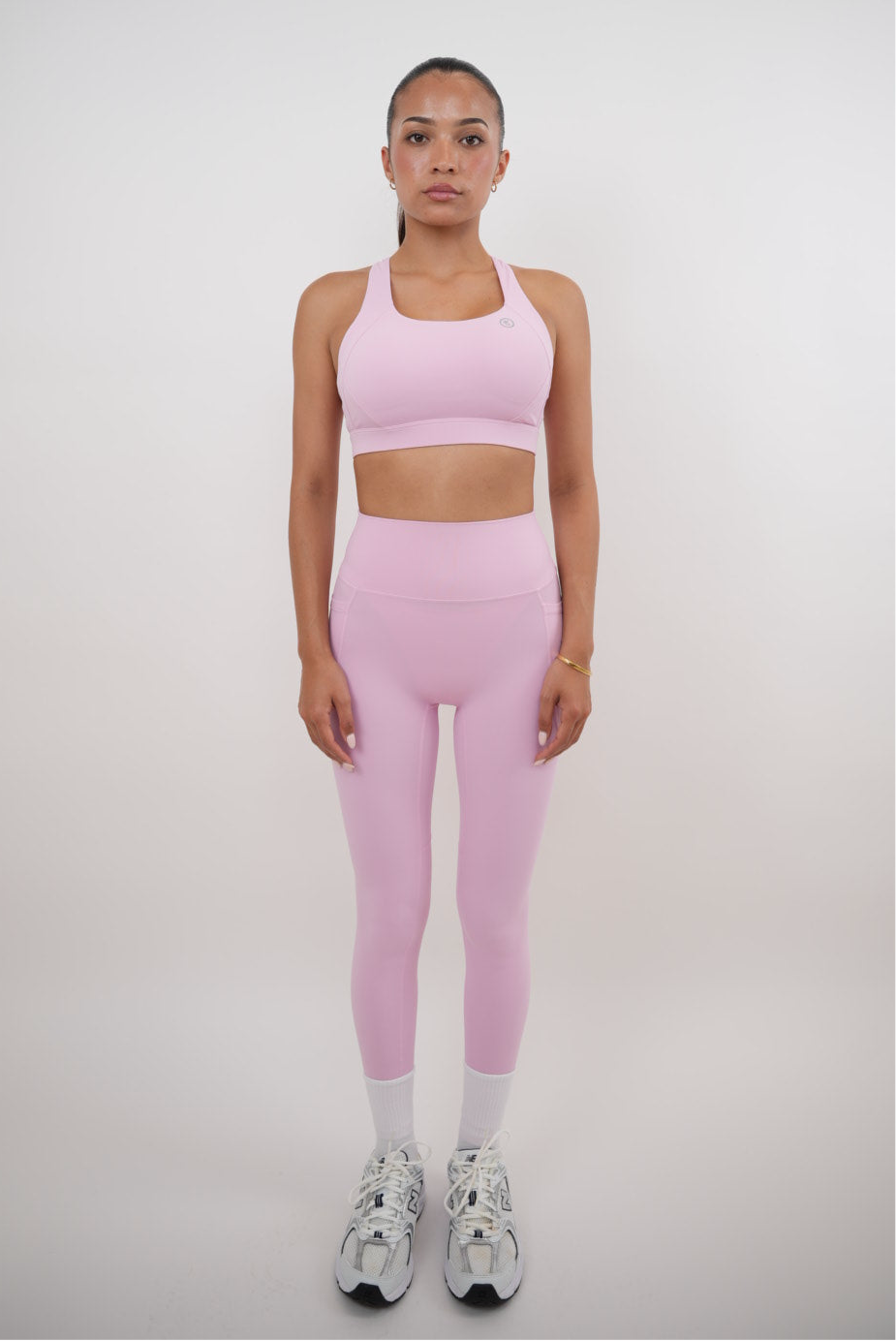 I Am Glowing Pink Blossom Quick Dry Butter Legging