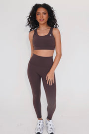 I am Beautifully Radiant Quick Dry Coffee Yoga Legging