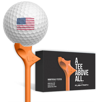 FlightPath Orange Golf Tees Pack of 8