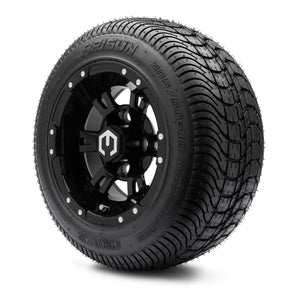 MODZ® 10" Ambush Glossy Black Wheels & Street Tires Combo (Arisun Cruze 205/50-10)