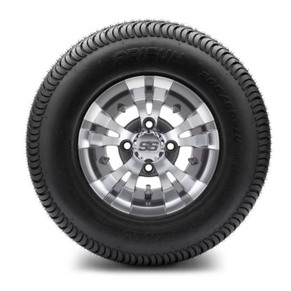 MODZ® 10" Vampire Gunmetal Wheels & Street Tires Combo (Arisun Cruze 205/65-10)