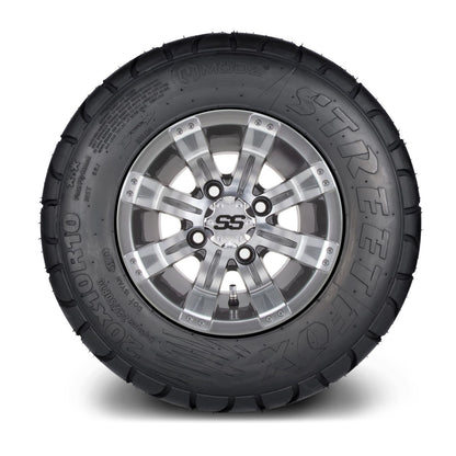 MODZ® 10" Tempest Gunmetal Wheels & Street Tires Combo (MODZ Street Fox Radial 20x10-10)