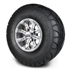 MODZ® 10" Tempest Gunmetal Wheels & Street Tires Combo (MODZ Street Fox Radial 22x11-10)