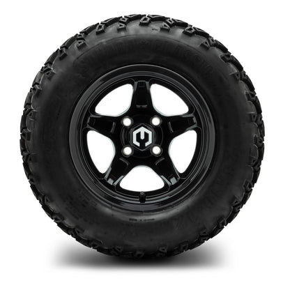 MODZ® 12" Drift Glossy Black Wheels & Off-Road Tires Combo (Sahara Classic 23x10-12)
