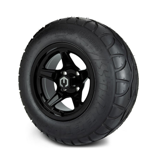 MODZ® 12" Drift Glossy Black Wheels & Street Tires Combo (MODZ Street Fox Radial 23x10-12)