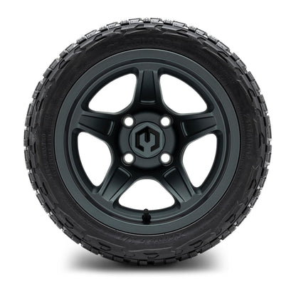 MODZ® 12" Drift Gunmetal Wheels & Off-Road Tires Combo (Xcomp Gladiator Radial 215/40R-12)