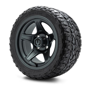 MODZ® 12" Drift Gunmetal Wheels & Off-Road Tires Combo (Xcomp Gladiator Radial 215/40R-12)