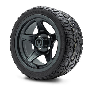 MODZ® 12" Drift Gunmetal Wheels & Off-Road Tires Combo (Xcomp Gladiator Radial 205/35R-12)