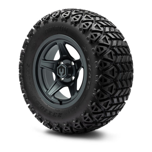 MODZ® 12" Drift Gunmetal Wheels & Off-Road Tires Combo (Arisun X-Trail All-Terrain 23x10.50-12)
