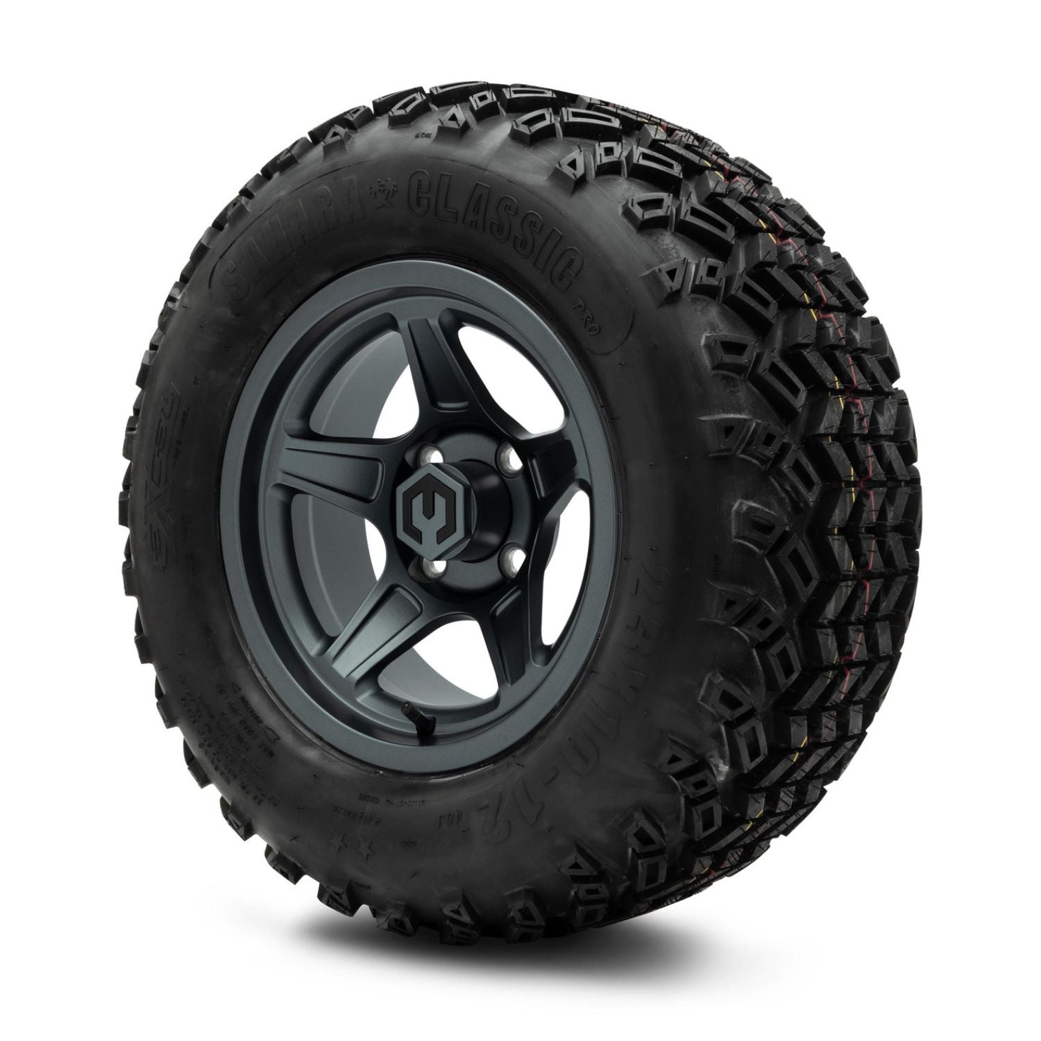 MODZ® 12" Drift Gunmetal Wheels & Off-Road Tires Combo (Sahara Classic 23x10-12)