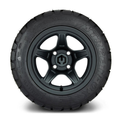 MODZ® 12" Drift Gunmetal Wheels & Street Tires Combo (MODZ Street Fox Radial 245/50-12)