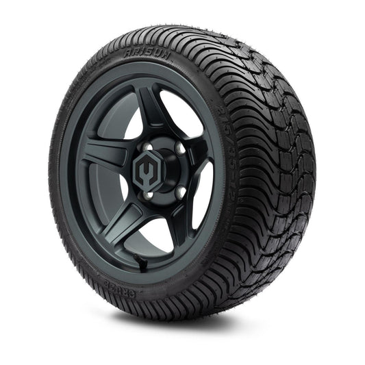 MODZ® 12" Drift Gunmetal Wheels & Street Tires Combo (Arisun Cruze 215/35-12)