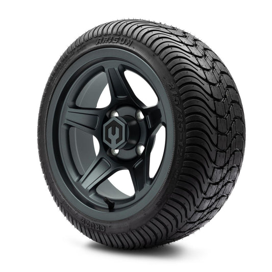 MODZ® 12" Drift Gunmetal Wheels & Street Tires Combo (Arisun Cruze 215/50-12)