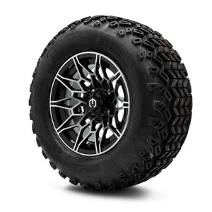 MODZ® 12" Galaxy Machined Black Wheels & Off-Road Tires Combo (Sahara Classic 23x10-12)