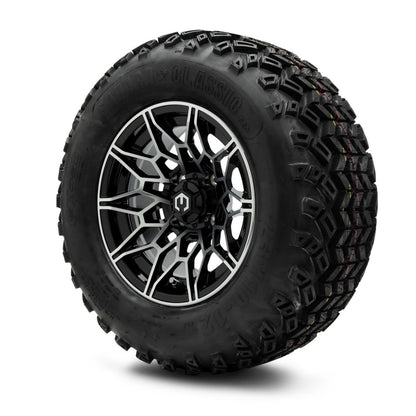 MODZ® 12" Galaxy Machined Black Wheels & Off-Road Tires Combo (Sahara Classic 23x10-12)