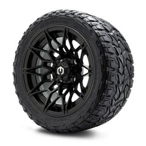 MODZ® 12" Galaxy Matte Black Wheels & Off-Road Tires Combo (Xcomp Gladiator Radial 215/40R-12)