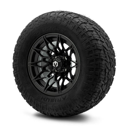 MODZ® 12" Galaxy Matte Black Wheels & Off-Road Tires Combo (Arisun X-Armory Radial 23x10R-12)