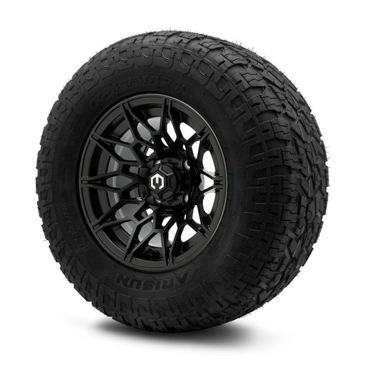 MODZ® 12" Galaxy Matte Black Wheels & Off-Road Tires Combo (Arisun X-Armory Radial 23x10R-12)