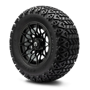 MODZ® 12" Galaxy Matte Black Wheels & Off-Road Tires Combo (Arisun X-Trail All-Terrain 23x10.50-12)