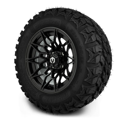 MODZ® 12" Galaxy Matte Black Wheels & Off-Road Tires Combo (MODZ Gripz 22x10-12)