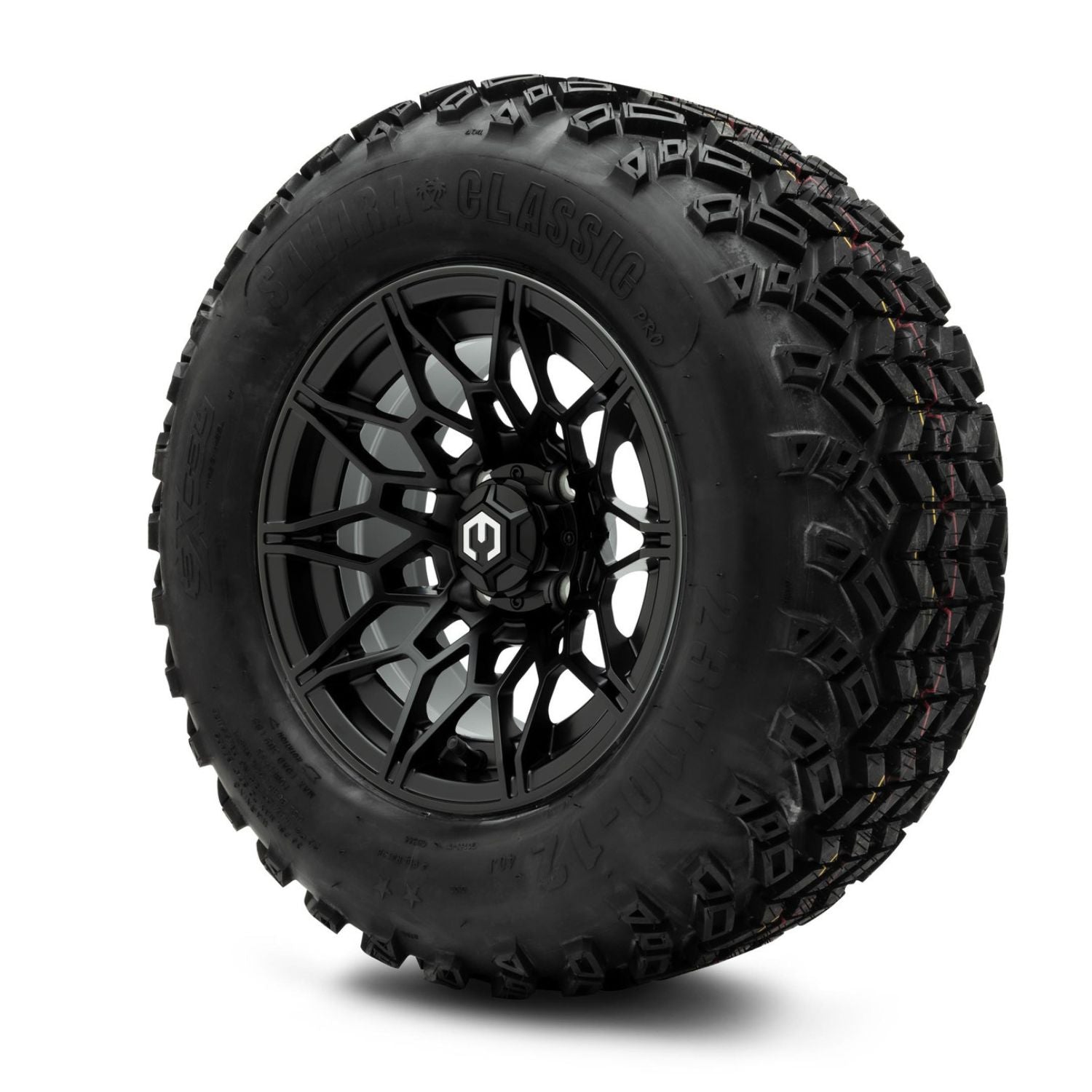 MODZ® 12" Galaxy Matte Black Wheels & Off-Road Tires Combo (Sahara Classic 23x10-12