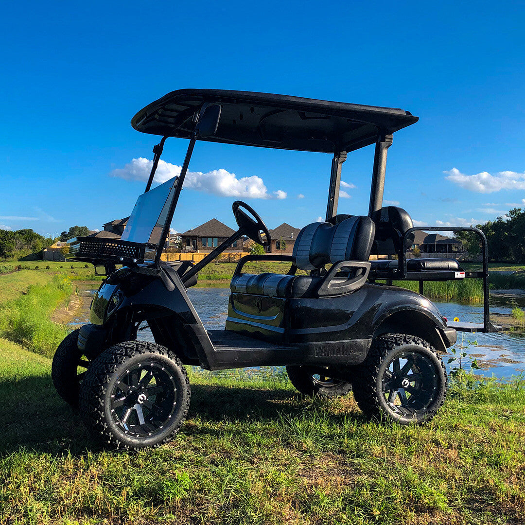 MODZ® 14" Assault Glossy Black with Ball Mill Wheels & Off-Road Tires Combo (Arisun X-Armory All-Terrain 23x10-14 Radial)