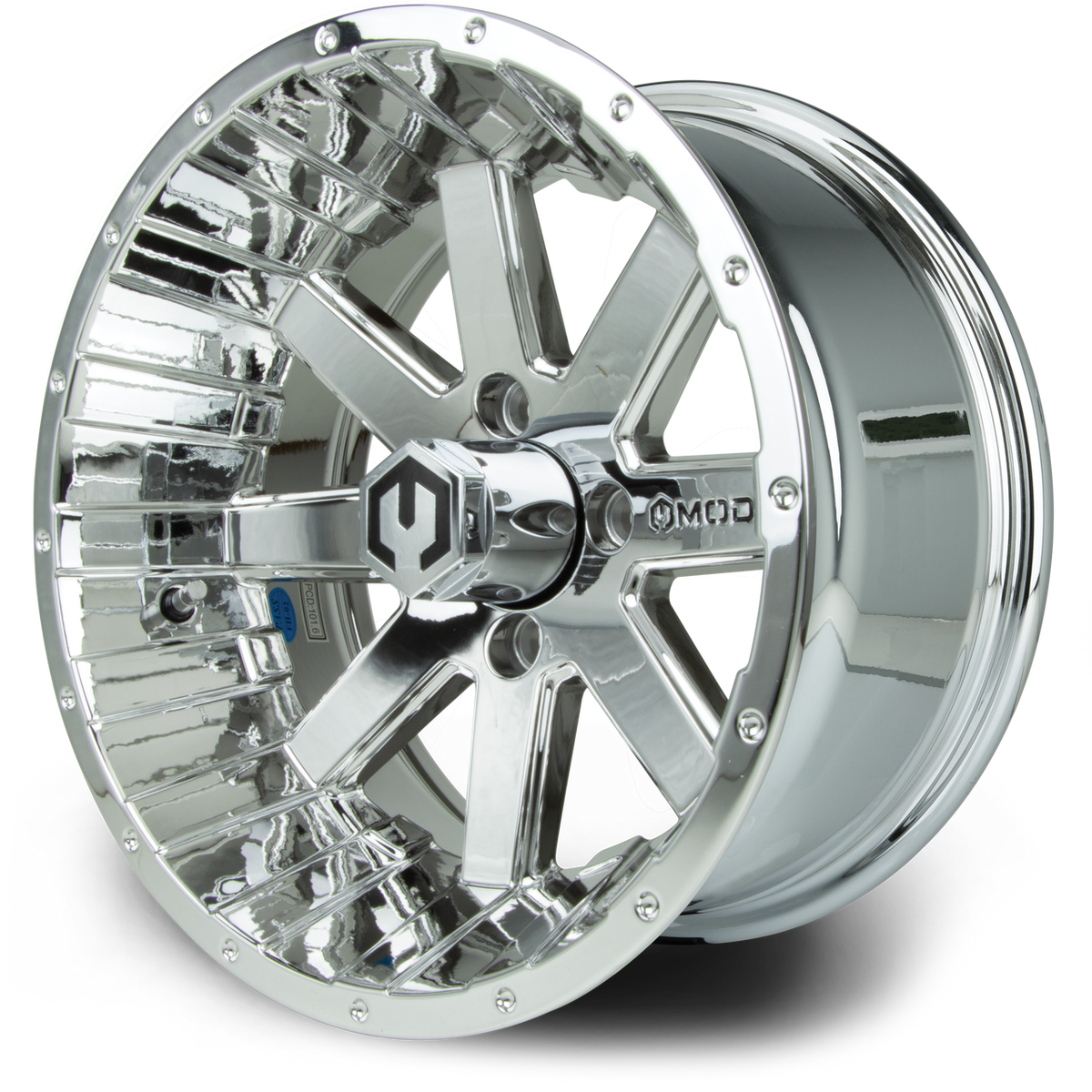 MODZ® 14" Assault Chrome Wheels & Off-Road Tires Combo (Arisun X-Armory All-Terrain 23x10-14 Radial)
