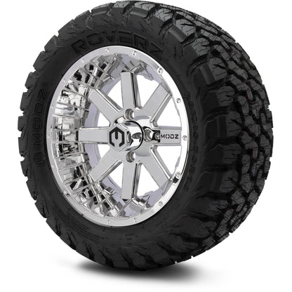MODZ® 14" Assault Chrome Wheels & Off-Road Tires Combo (Xcomp Gladiator 23-10-14 Radial)