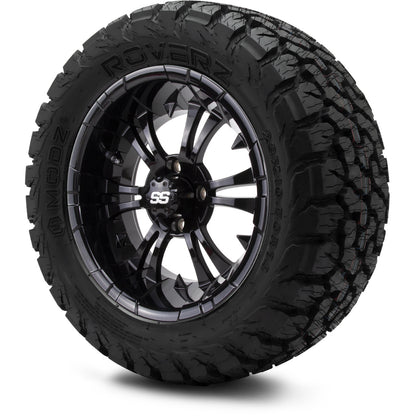 MODZ® 14" Vampire Glossy Black Wheels & Off-Road Tires Combo (Arisun X-Armory All-Terrain 23x10-14 Radial)