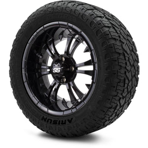 MODZ® 14" Vampire Glossy Black Wheels & Off-Road Tires Combo (Arisun X-Armory All-Terrain 23x10-14 Radial)