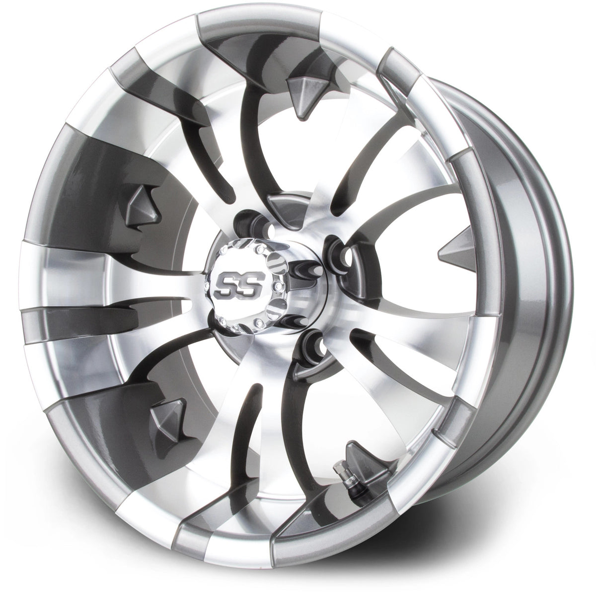 MODZ® 14" Vampire Gunmetal Wheels & Off-Road Tires Combo (Xcomp Gladiator 23-10-14 Radial)